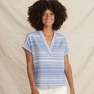 Marine Layer Bali Tunic, Blue Multi-stripe, XS